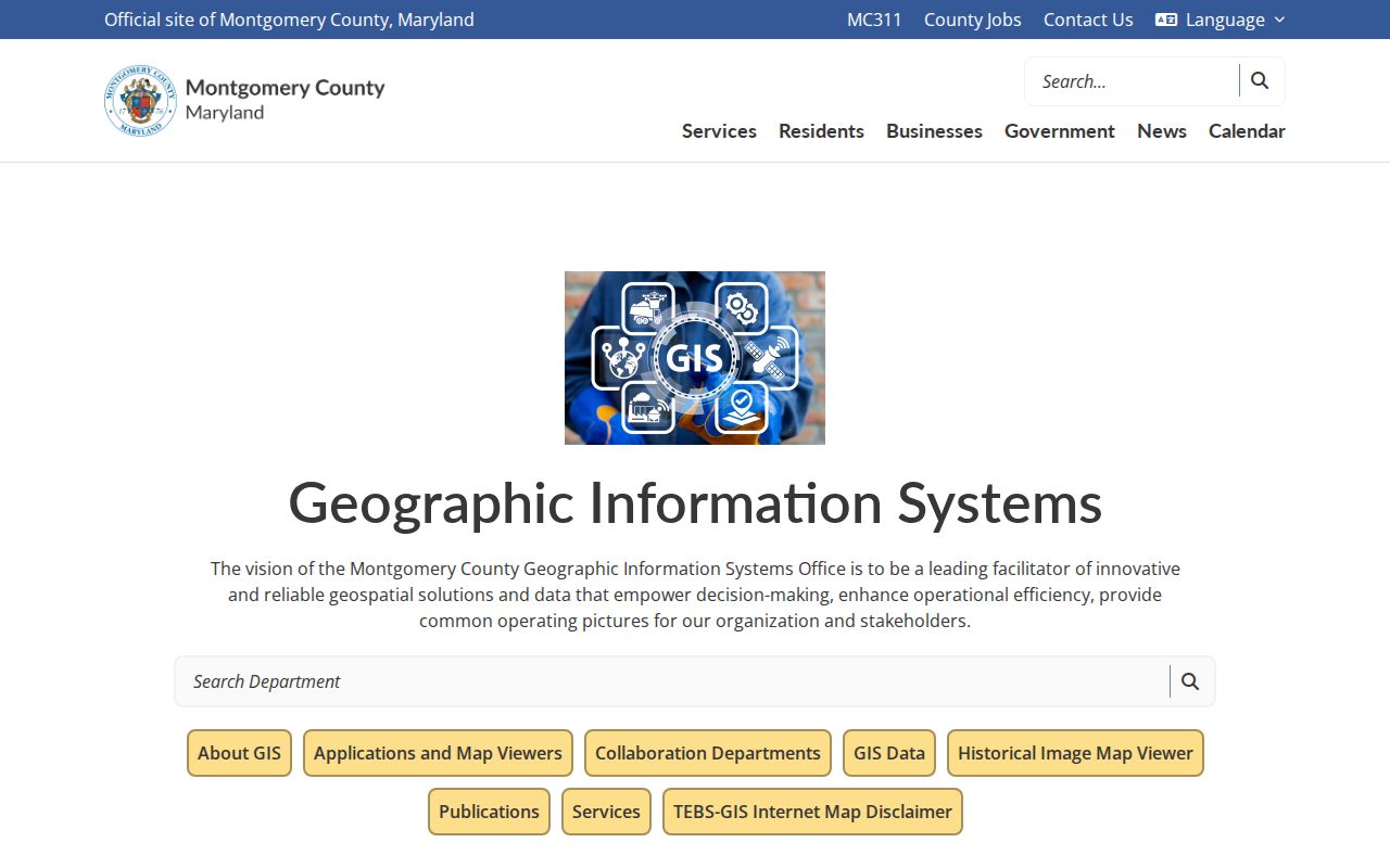 Olney people search using Montgomery County property map applications